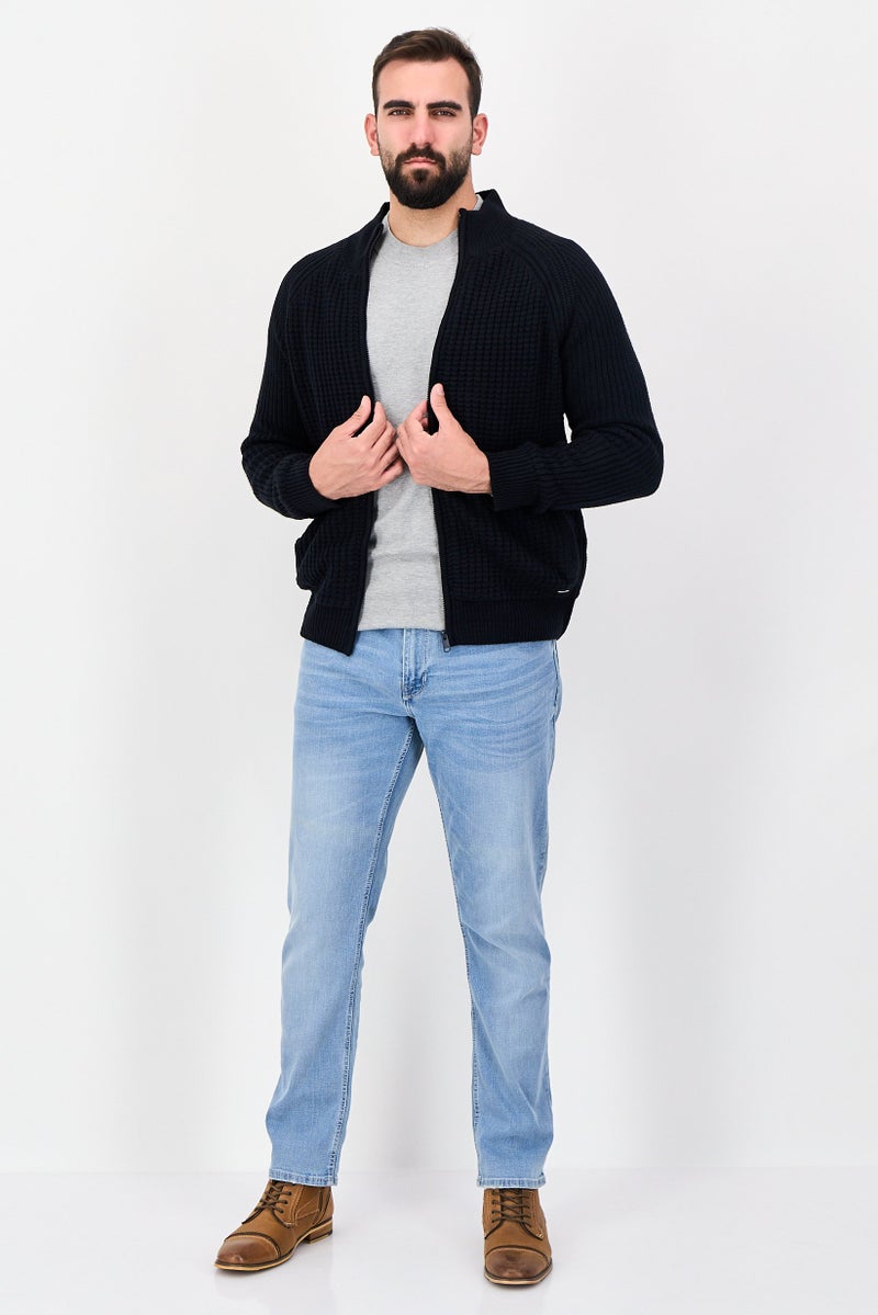 Threadbare Men High Neck Long Sleeve Knitted Sweaters, Black - Image 2